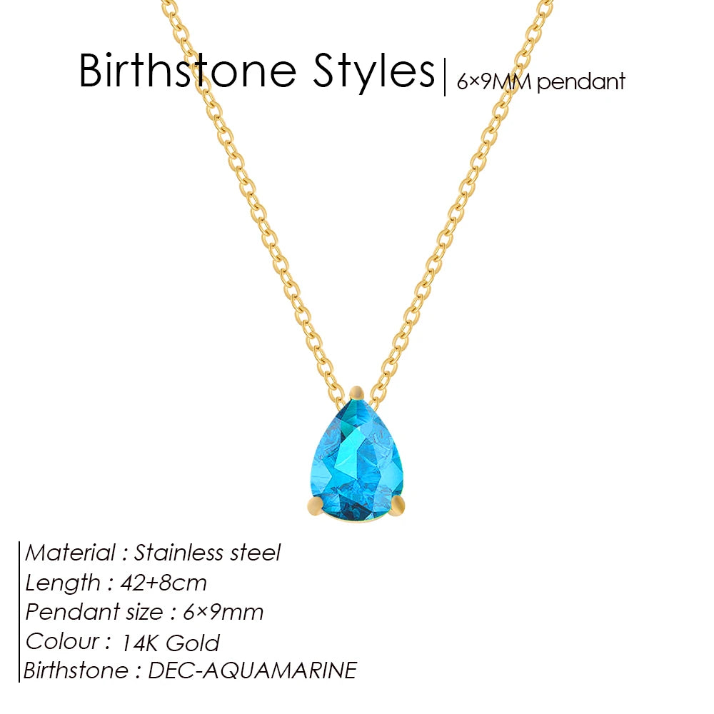 Birthstone necklace Conny