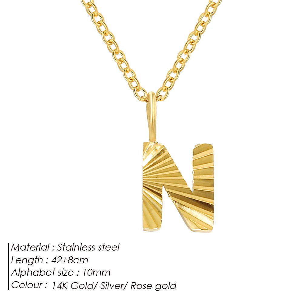 Personalized stainless steel necklace Corina