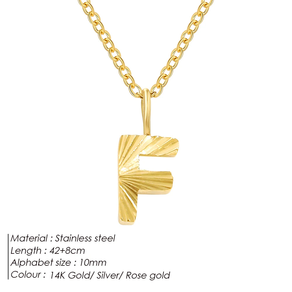 Personalized stainless steel necklace Corina