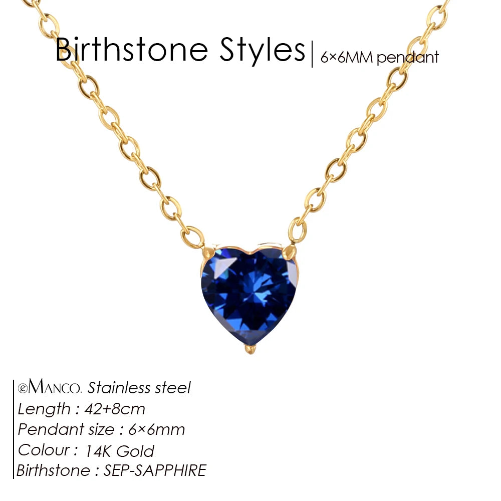 Selena birthstone necklace
