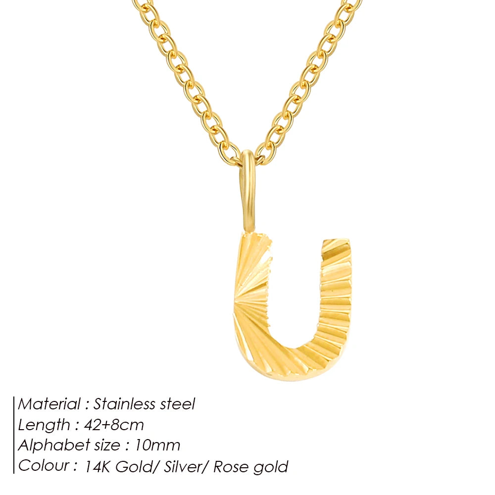 Personalized stainless steel necklace Corina