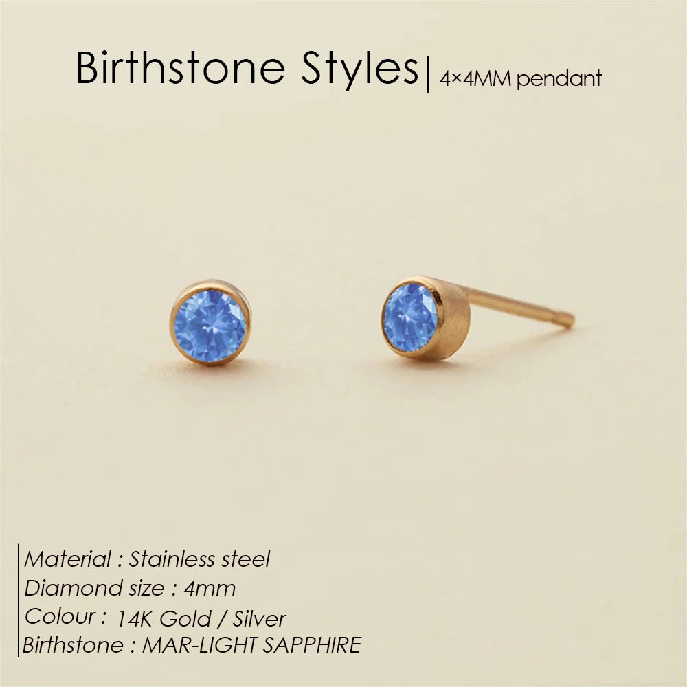 Dina birthstone earrings