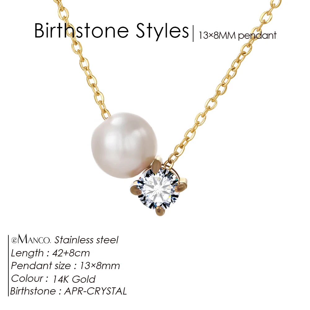 Birthstone necklace Nila