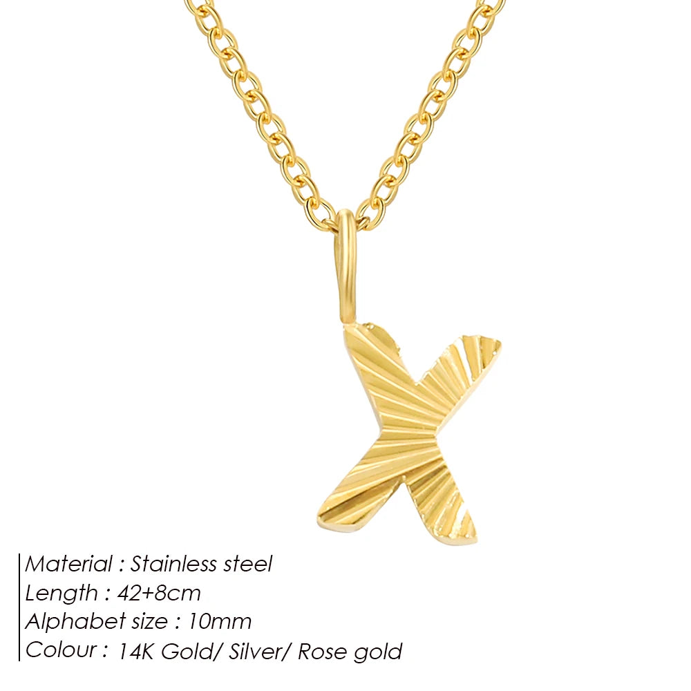 Personalized stainless steel necklace Corina