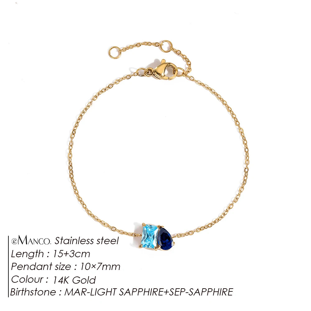 Birthstone bracelet Mina