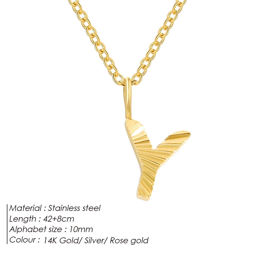 Personalized stainless steel necklace Corina