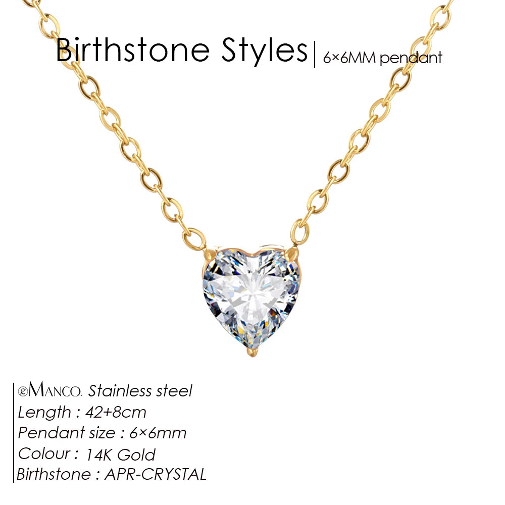 Selena birthstone necklace