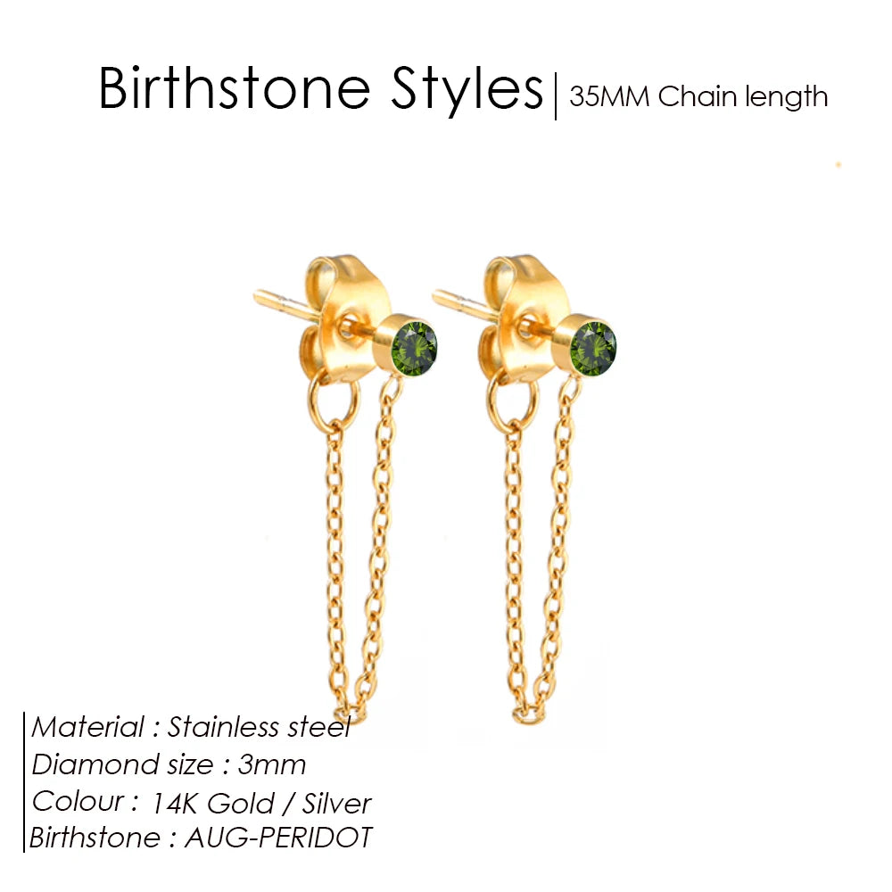 Birthstone earrings Yara