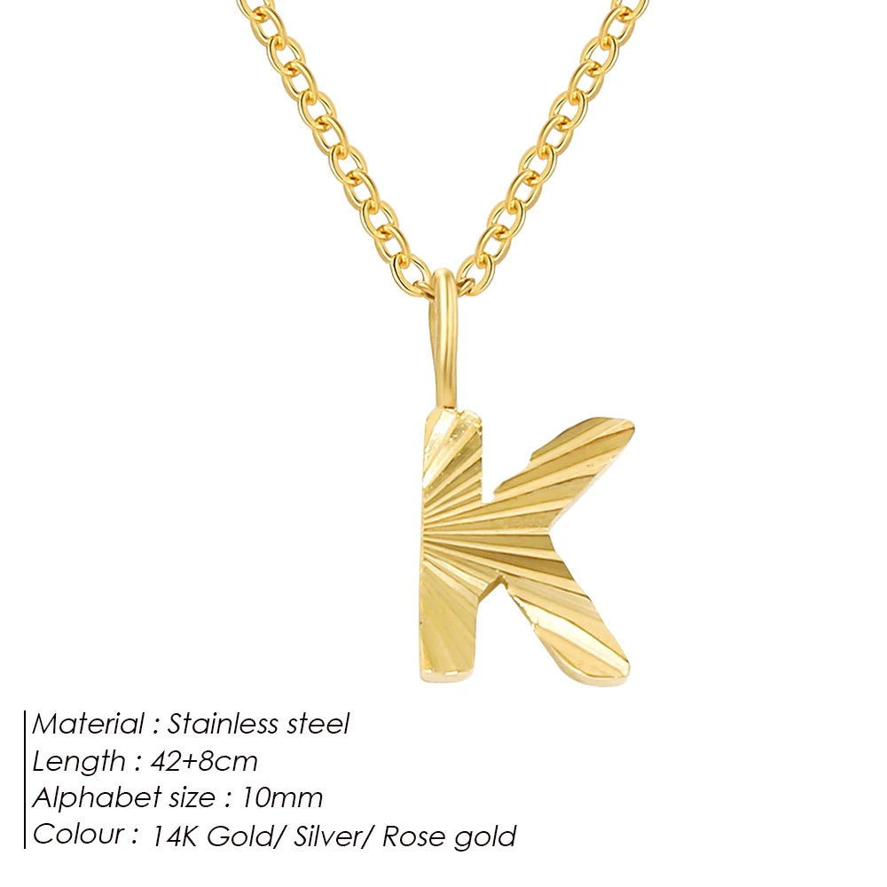 Personalized stainless steel necklace Corina