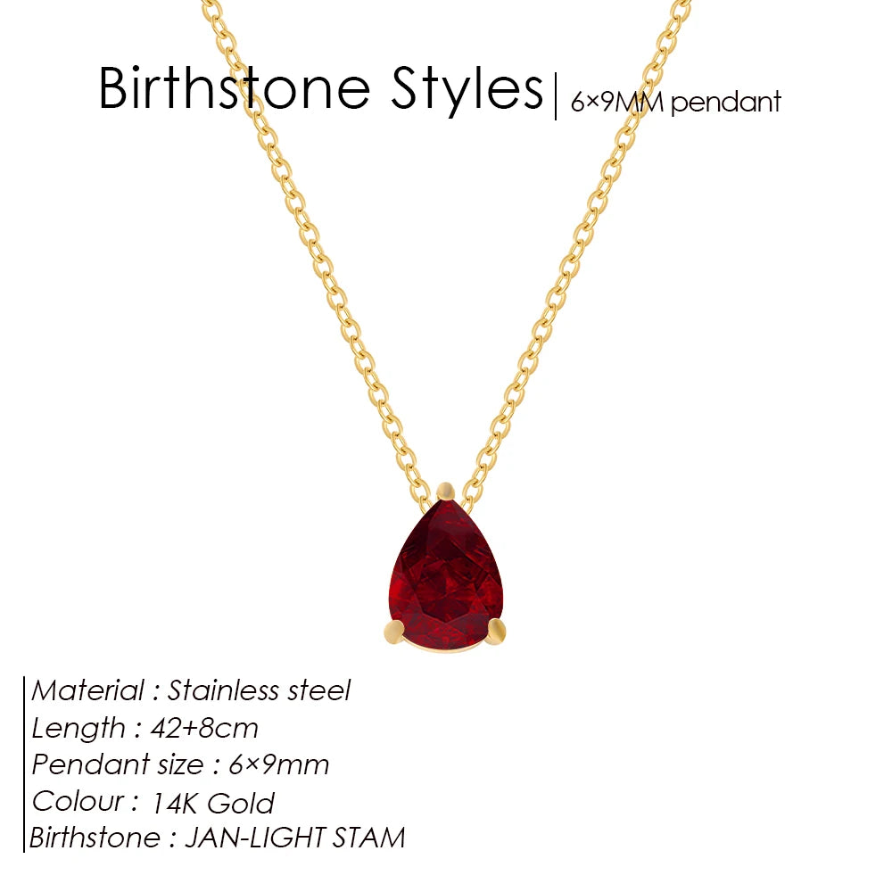 Birthstone necklace Conny