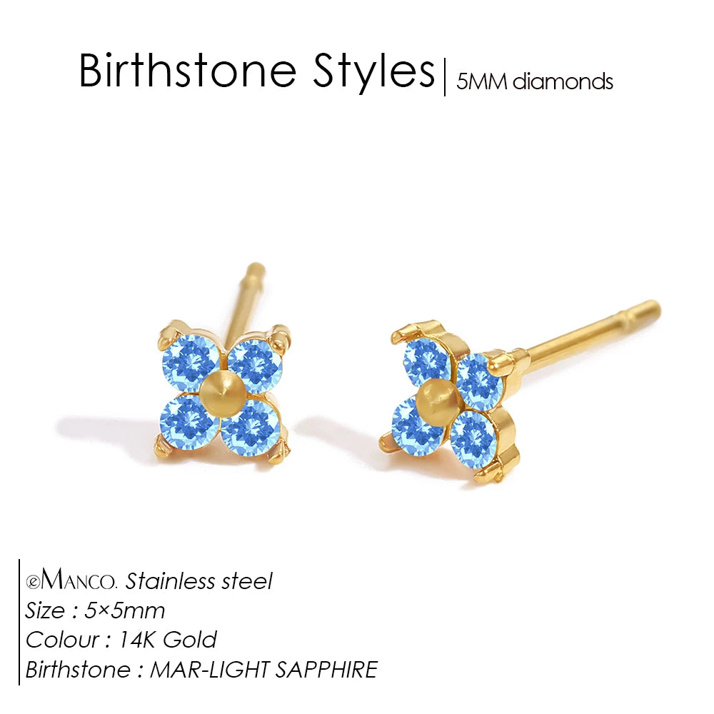 Birthstone earrings Rania