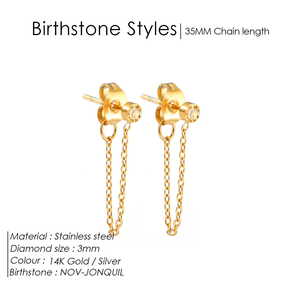 Birthstone earrings Yara