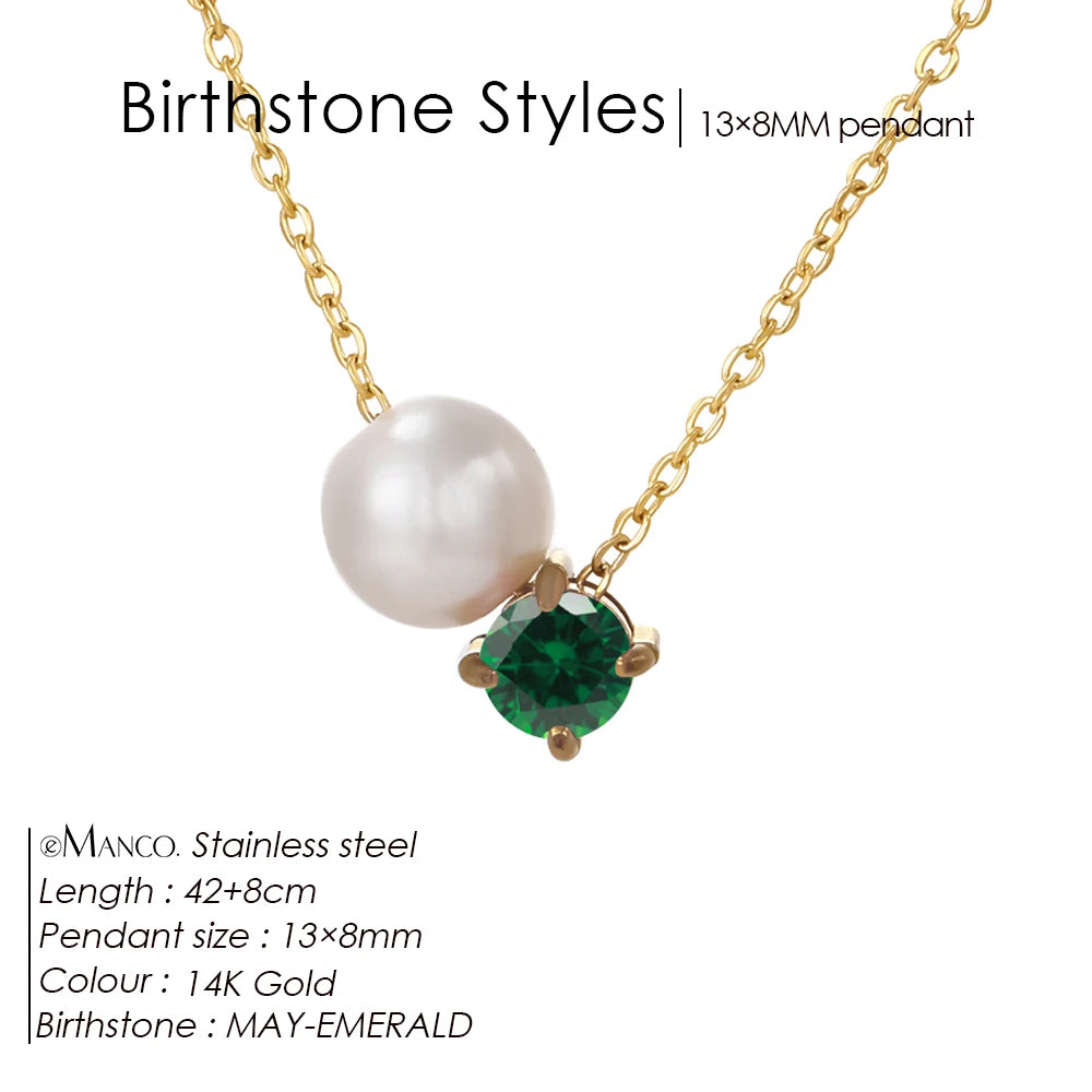 Birthstone necklace Nila