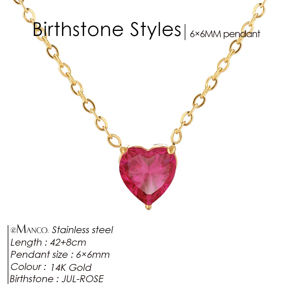 Selena birthstone necklace