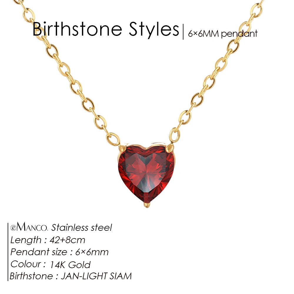 Selena birthstone necklace