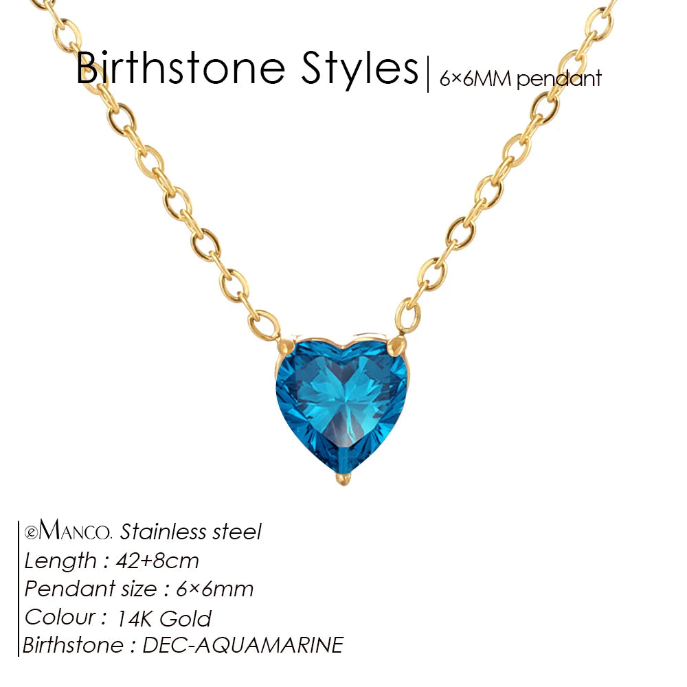 Selena birthstone necklace