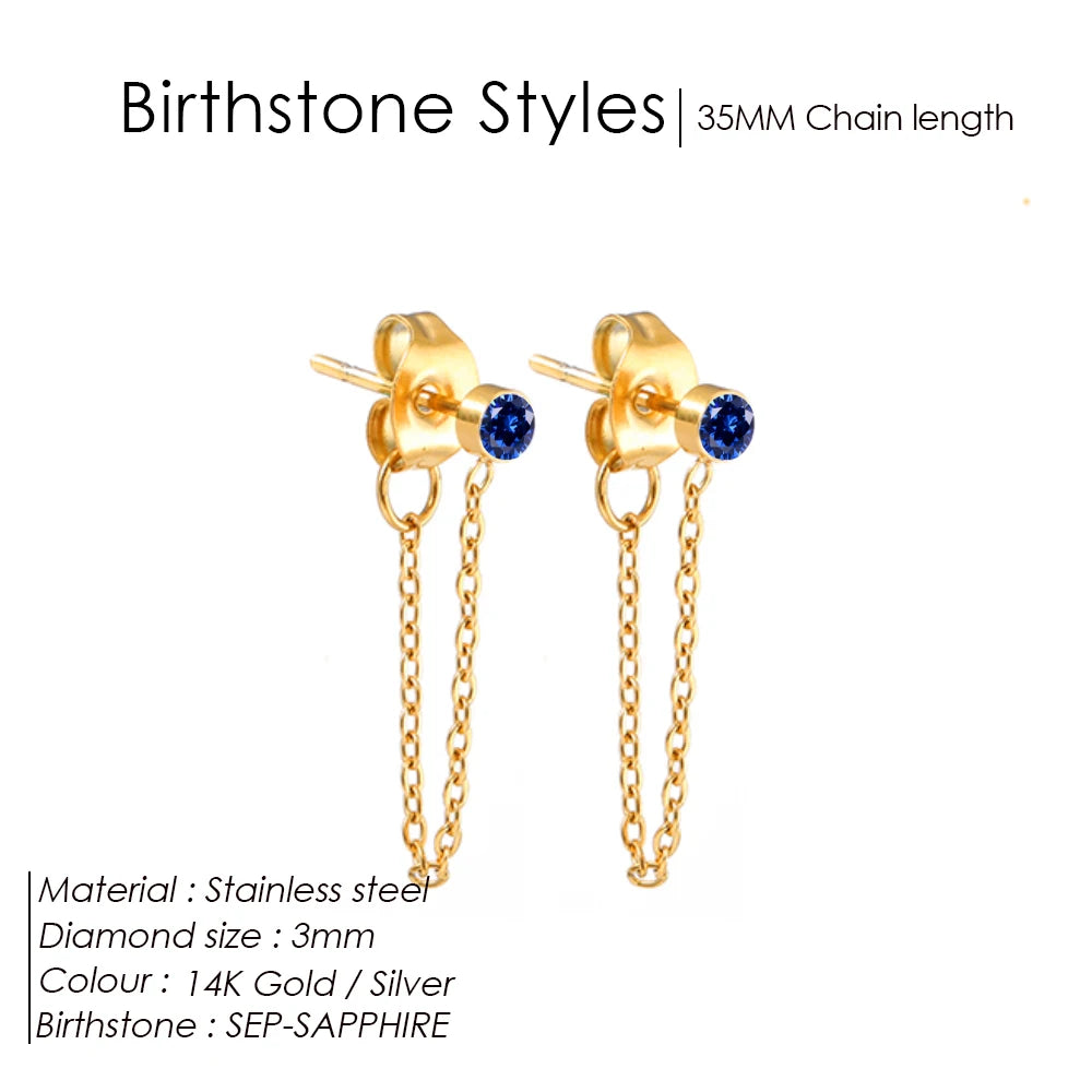 Birthstone earrings Yara
