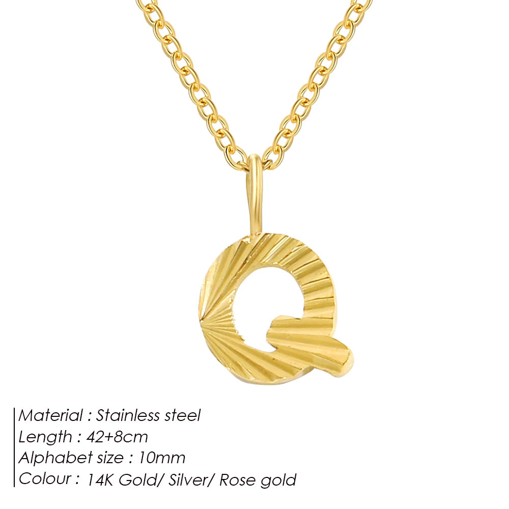 Personalized stainless steel necklace Corina