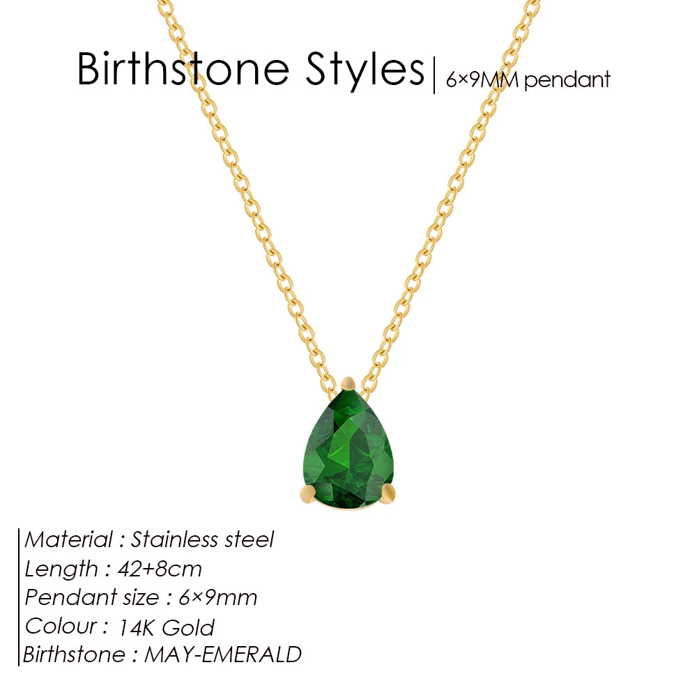 Birthstone necklace Conny