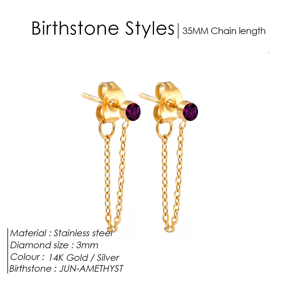 Birthstone earrings Yara