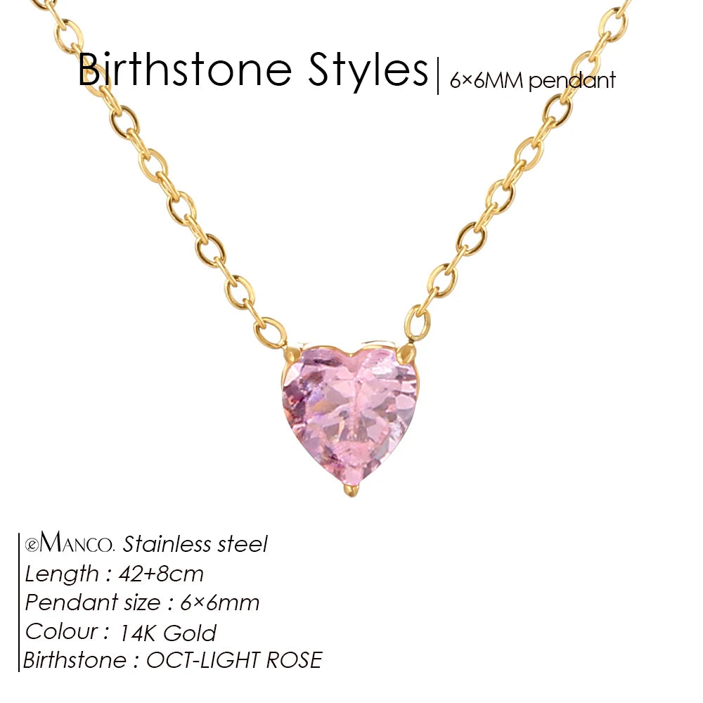 Selena birthstone necklace