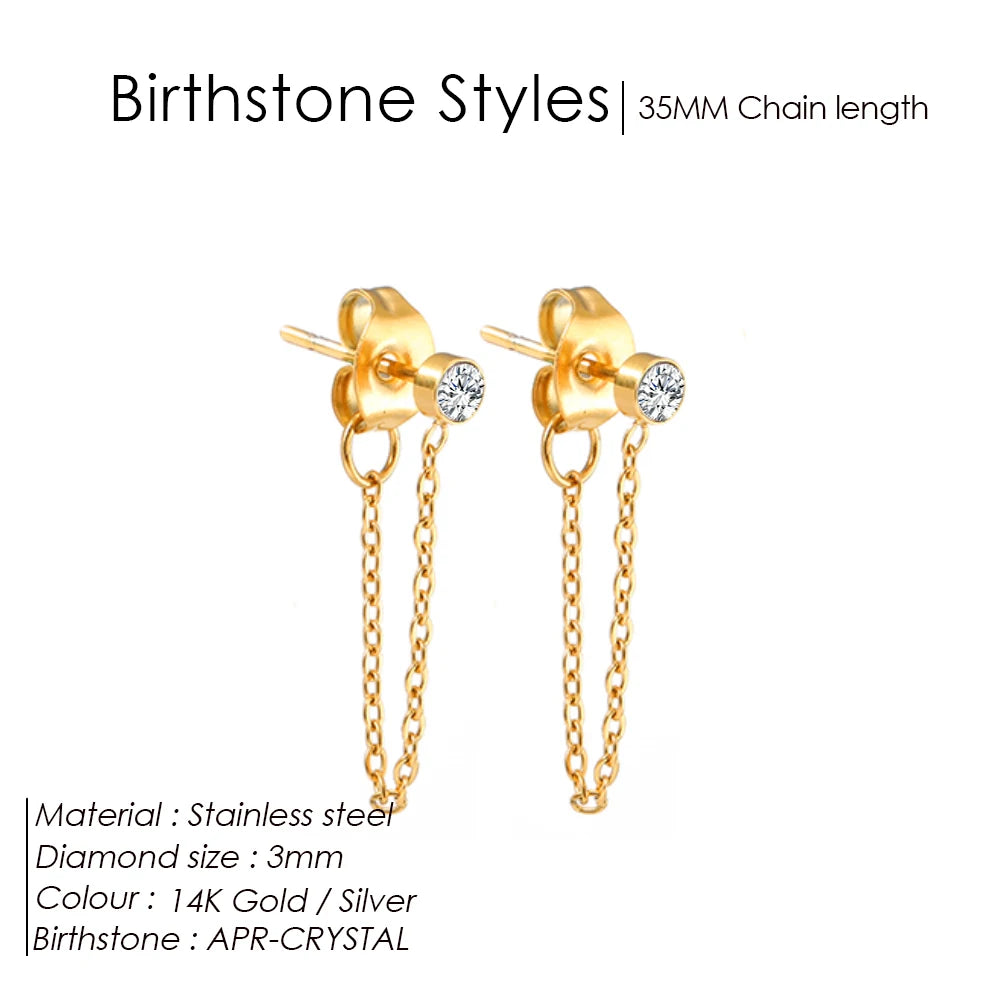 Birthstone earrings Yara