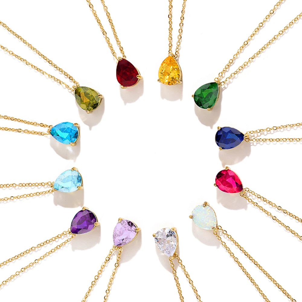 Birthstone necklace Conny