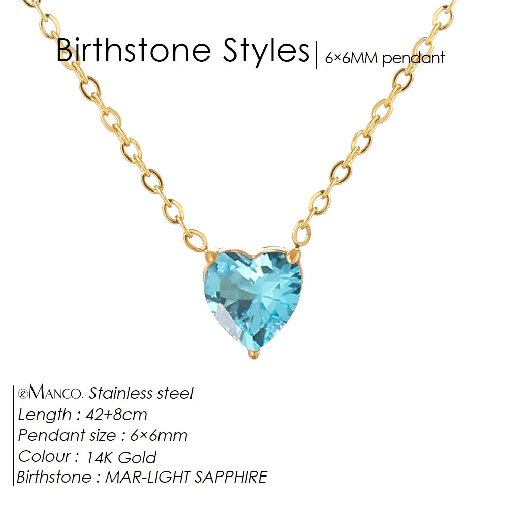 Selena birthstone necklace