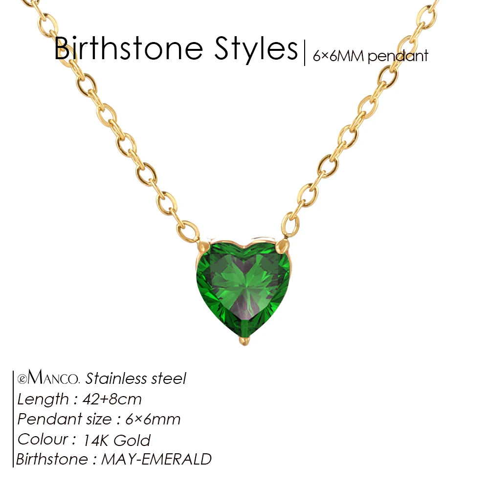 Selena birthstone necklace