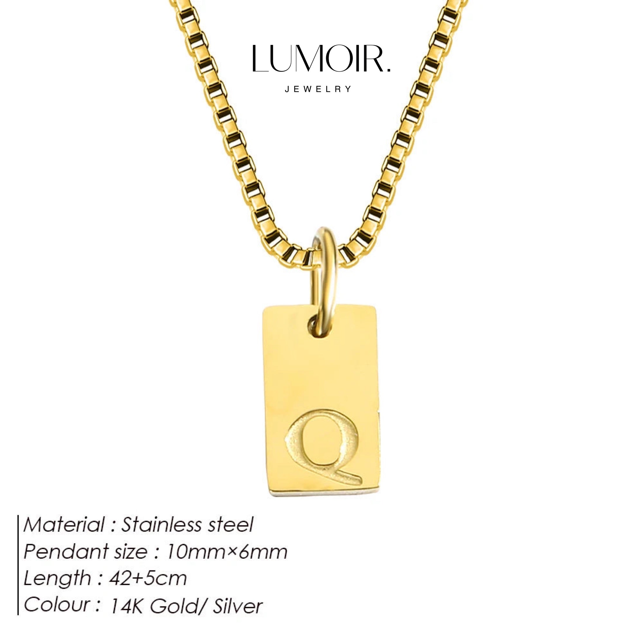 Collier personnalisé en acier inoxydable Luana