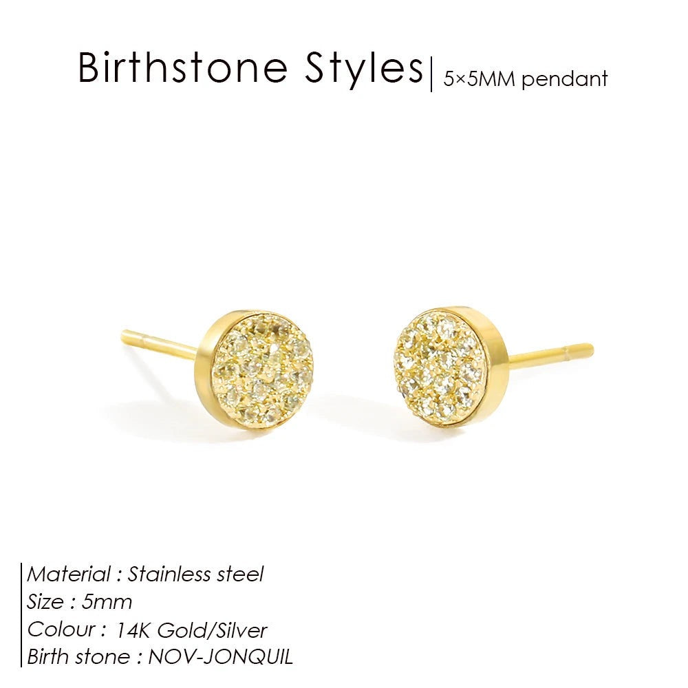 Boucles d'oreilles pierre de naissance Zanira