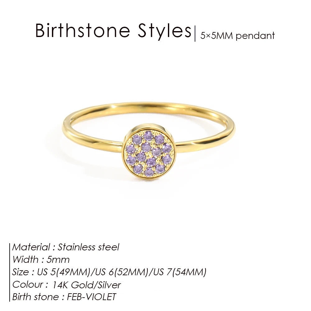 Bague pierre de naissance Daniela