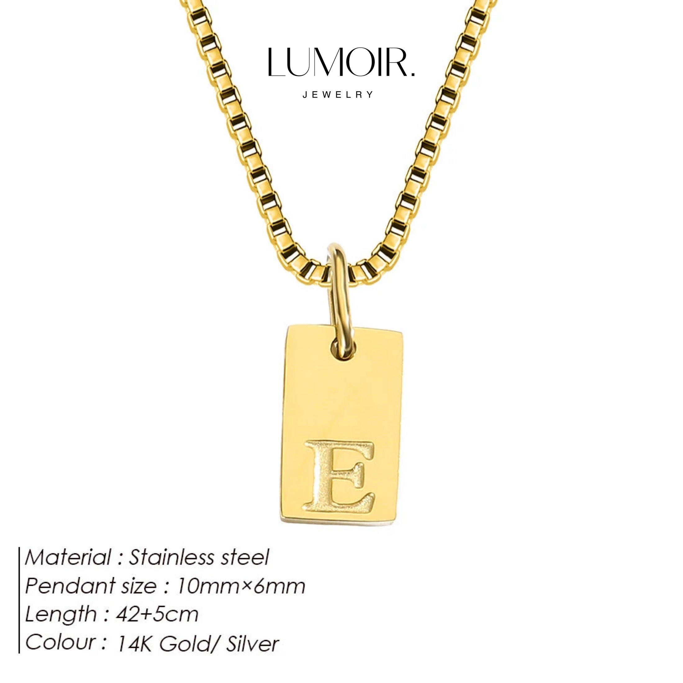 Collier personnalisé en acier inoxydable Luana