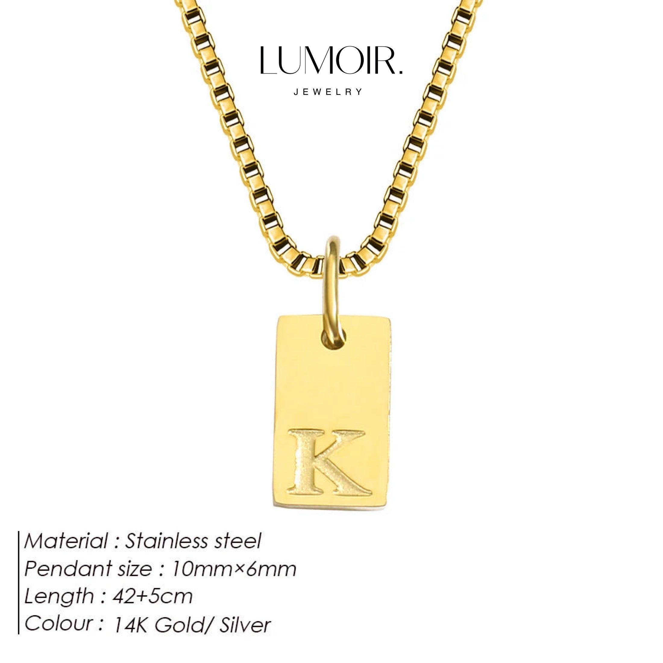 Collier personnalisé en acier inoxydable Luana