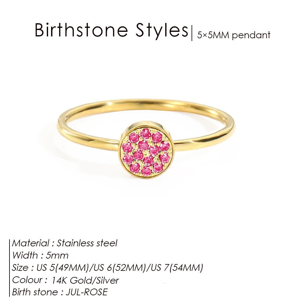 Bague pierre de naissance Daniela
