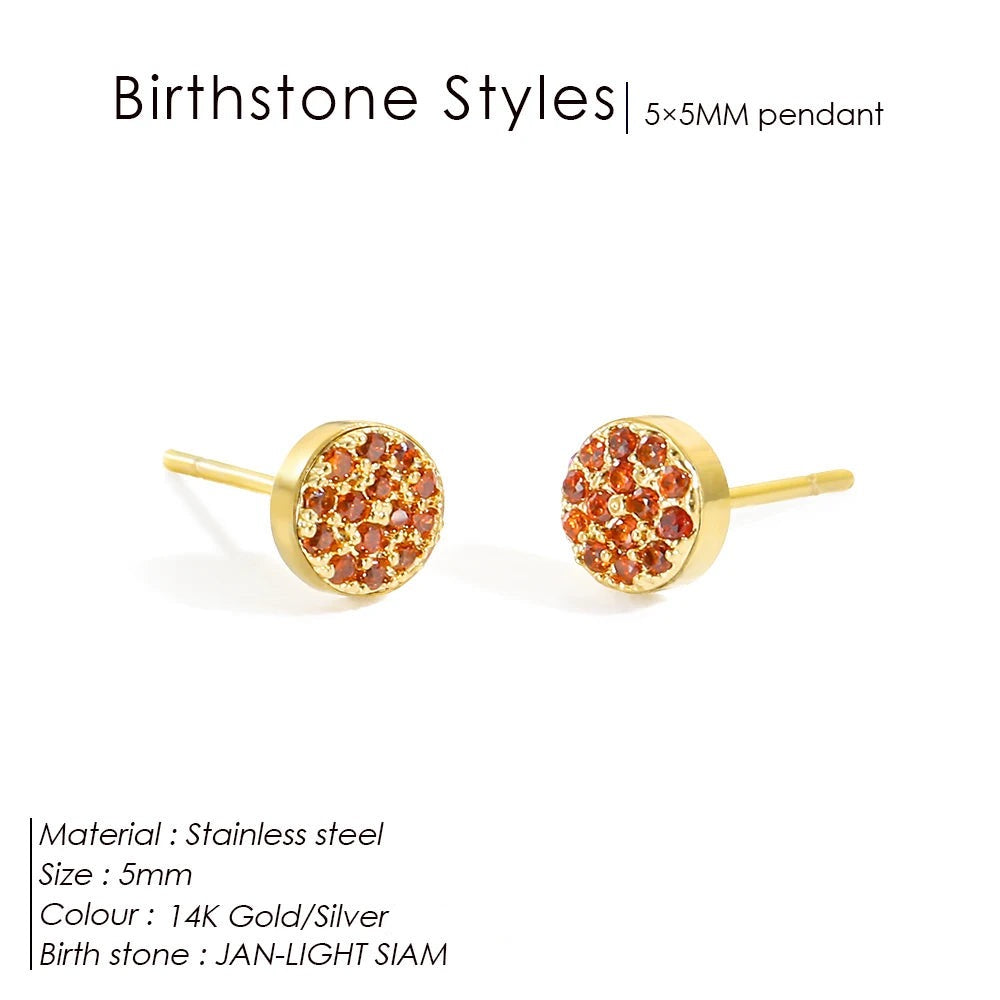 Boucles d'oreilles pierre de naissance Zanira