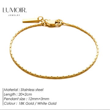 Personalisiertes Edelstahl Armband Adrien