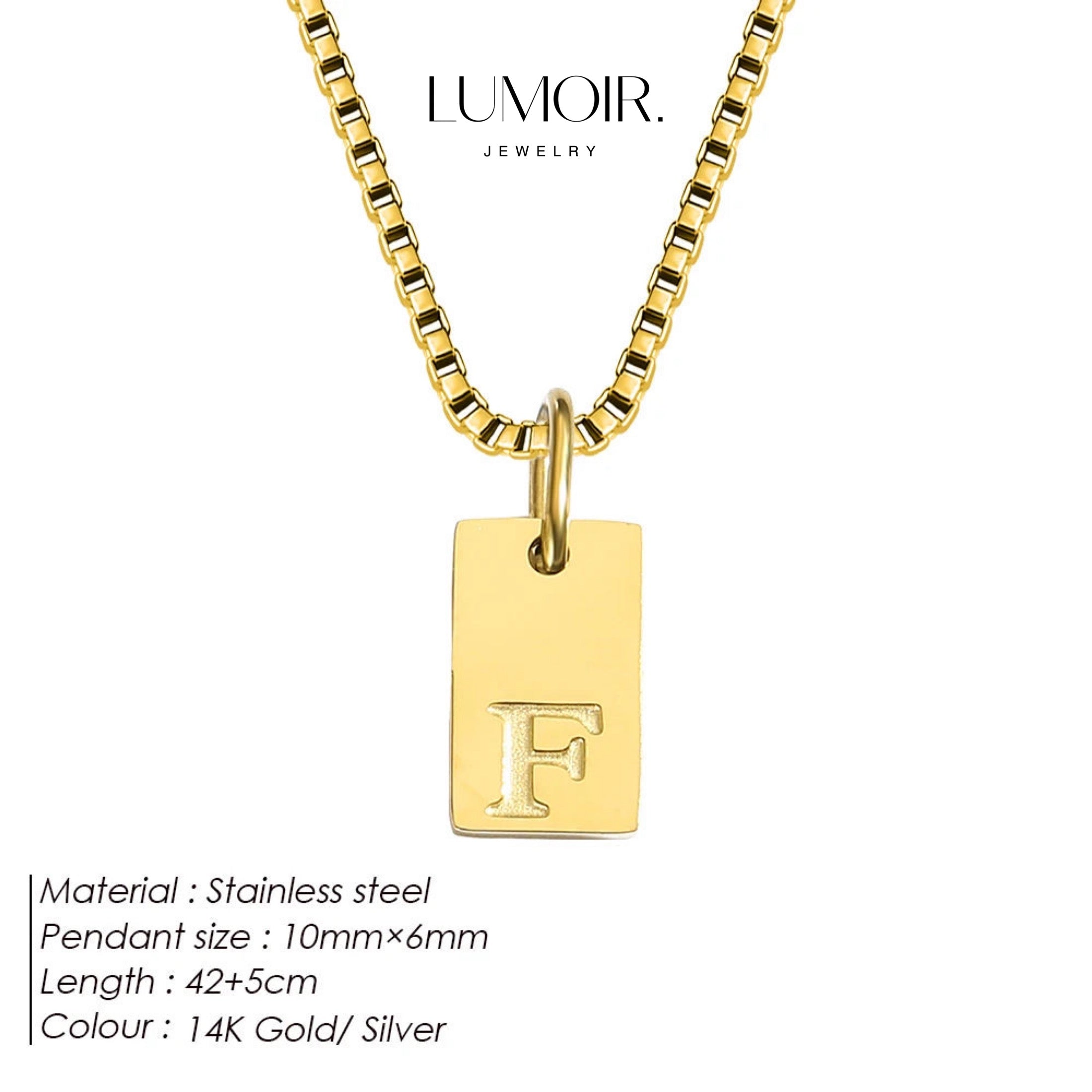 Collier personnalisé en acier inoxydable Luana