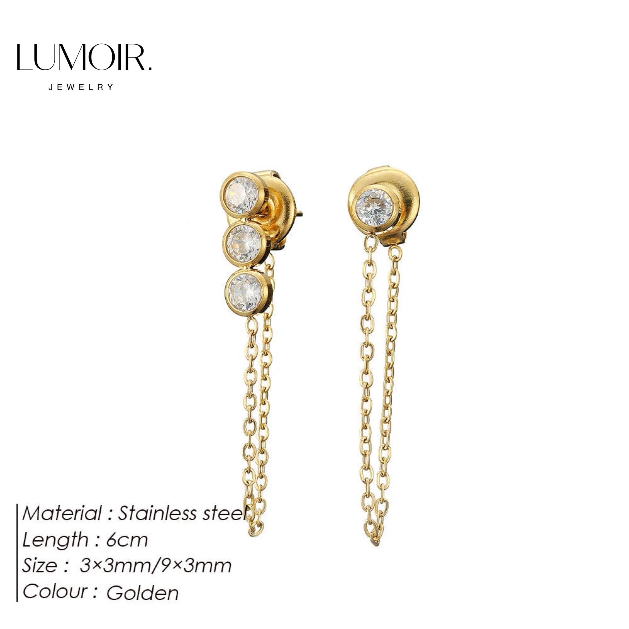 Boucles d'oreilles en pierre précieuse Liora