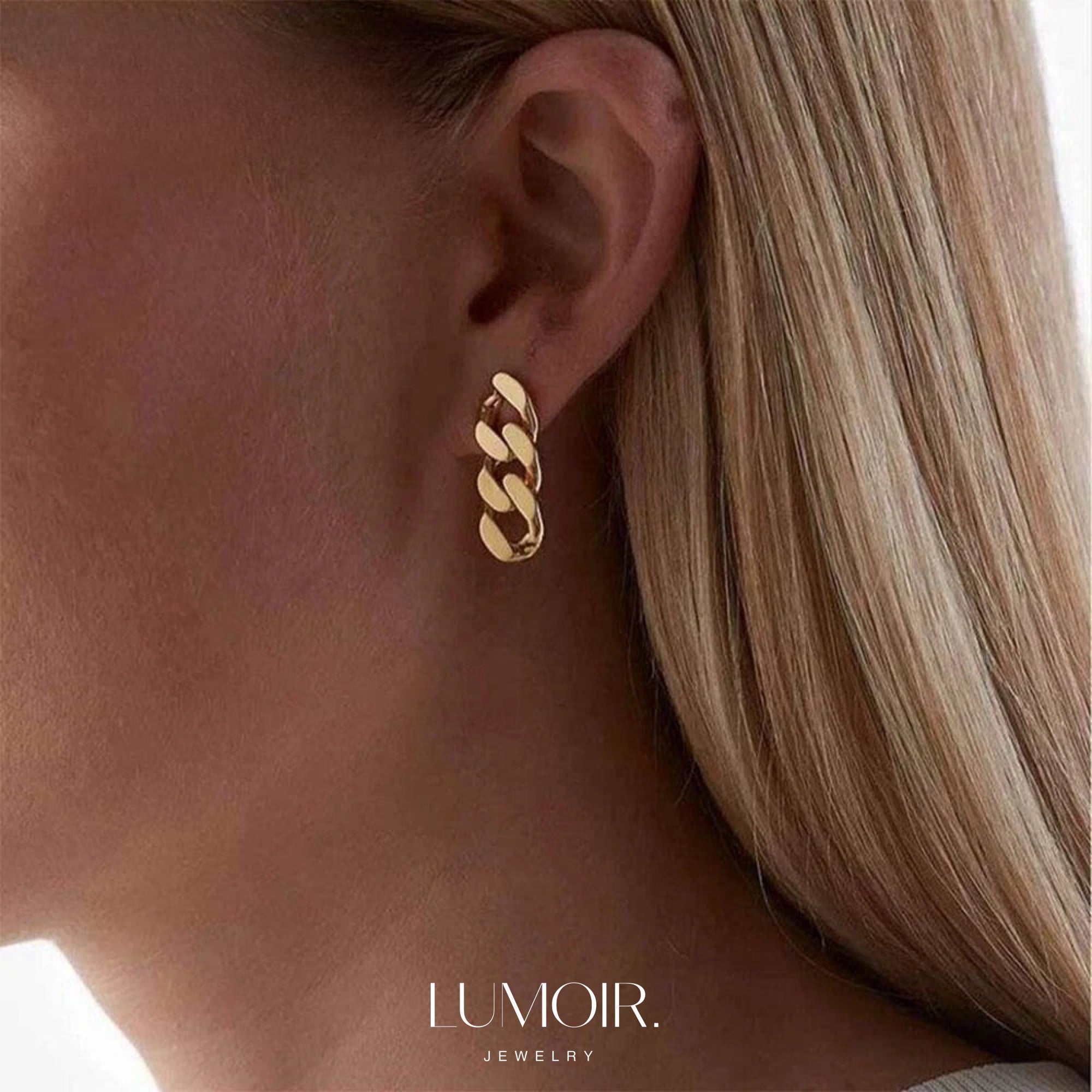 Boucle d'oreille en acier inoxydable Jules