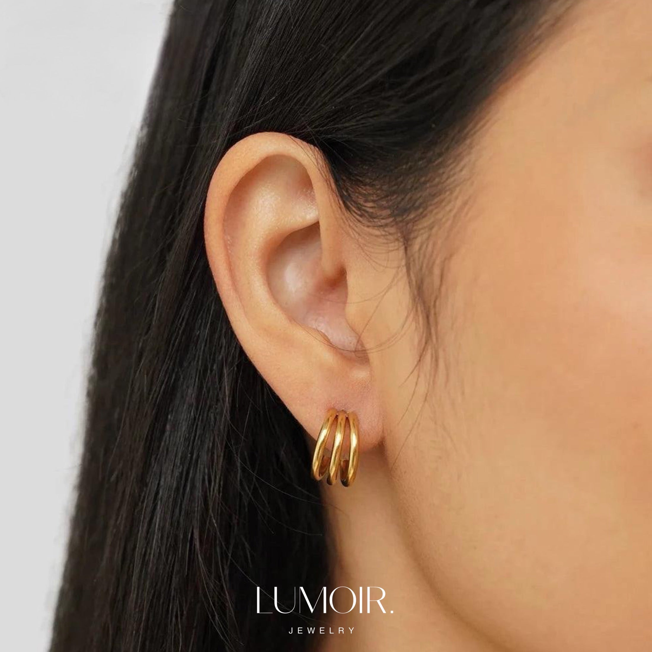 Boucles d'oreilles en acier inoxydable Yalina