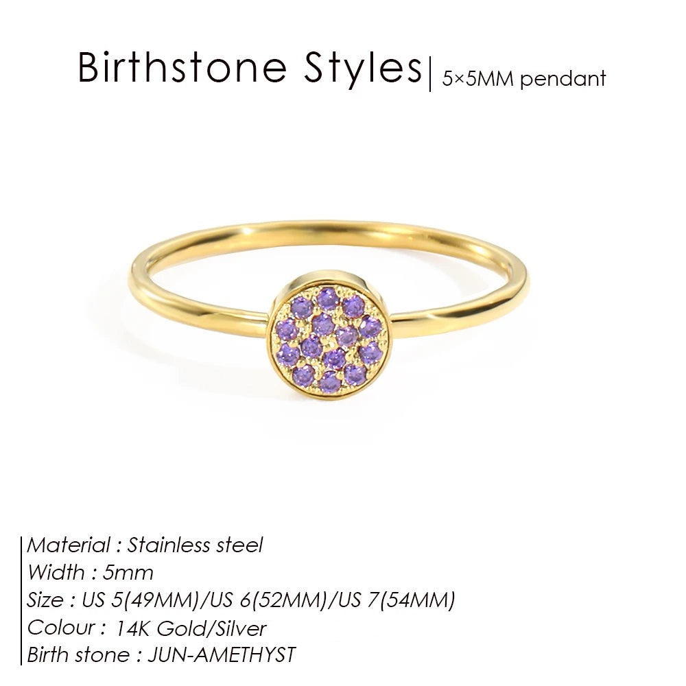 Bague pierre de naissance Daniela