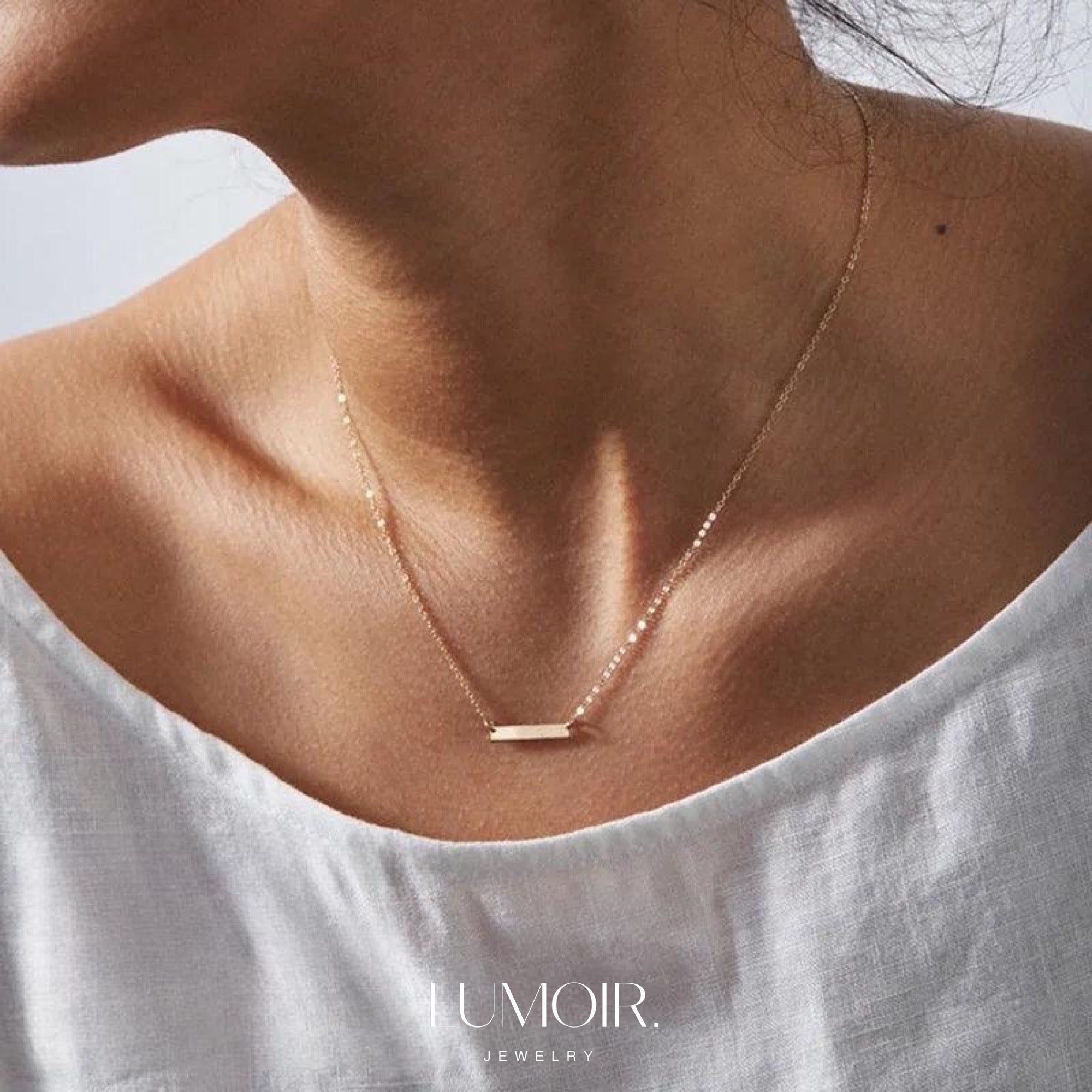 Collier personnalisé en acier inoxydable Elina