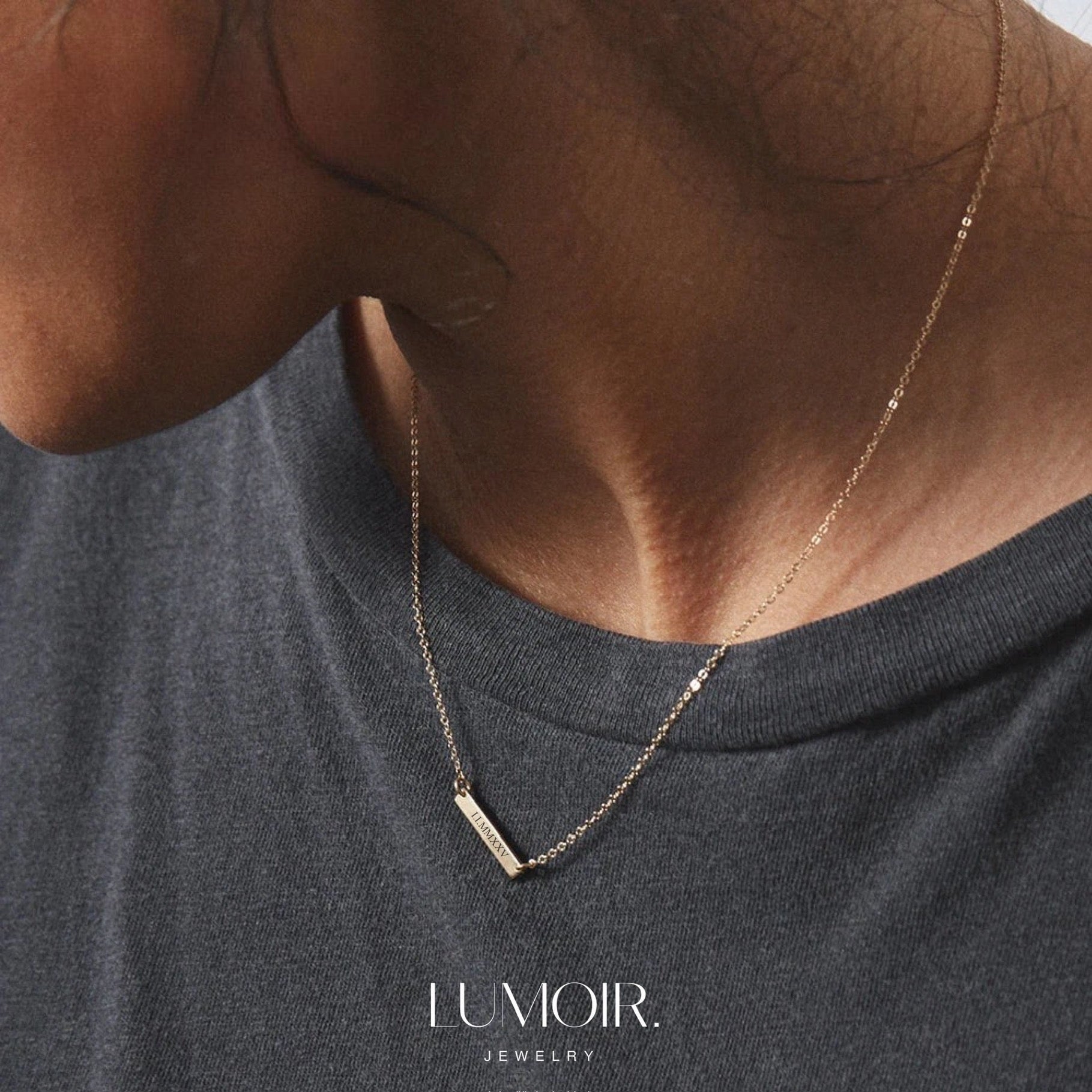 Collier personnalisé en acier inoxydable Elina