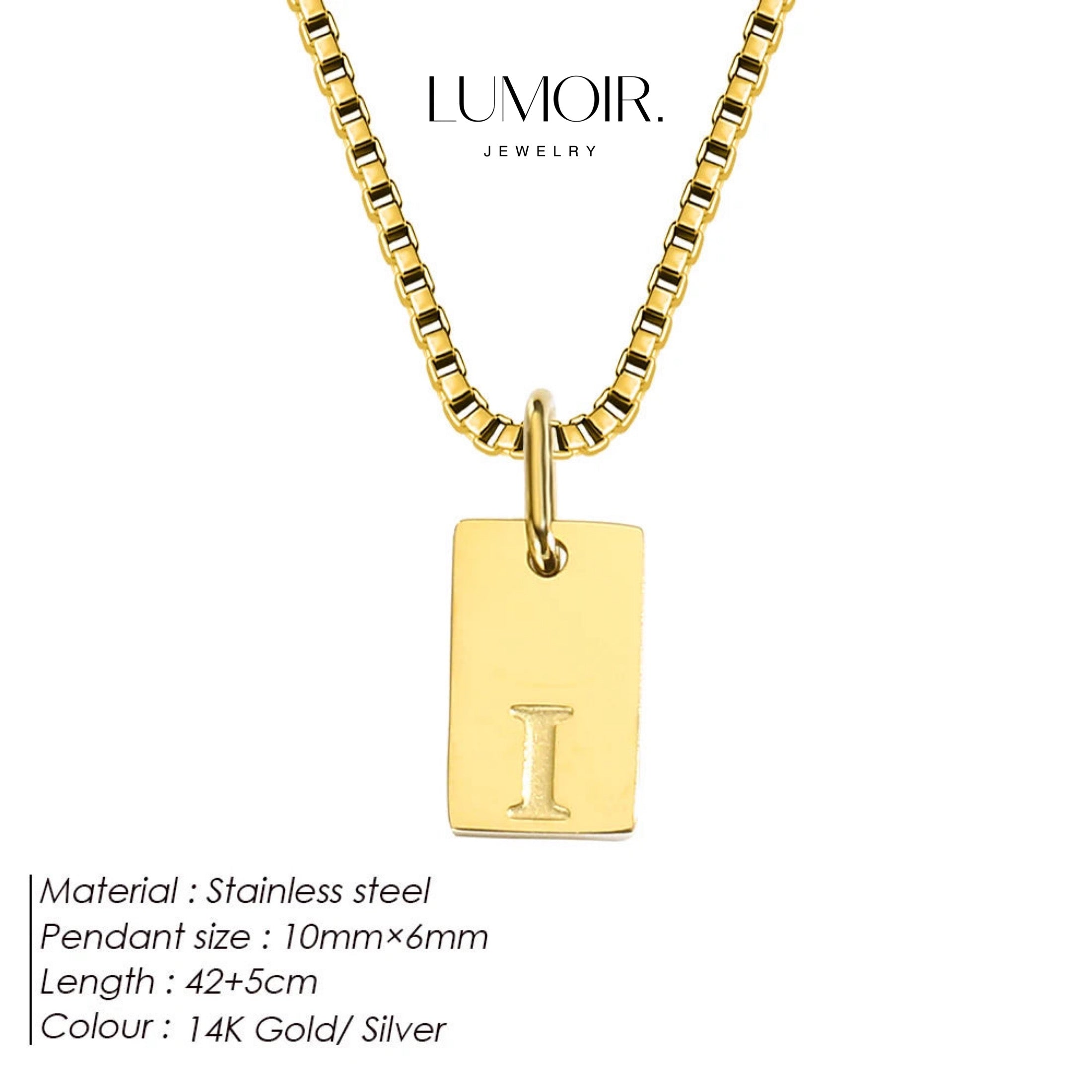 Collier personnalisé en acier inoxydable Luana