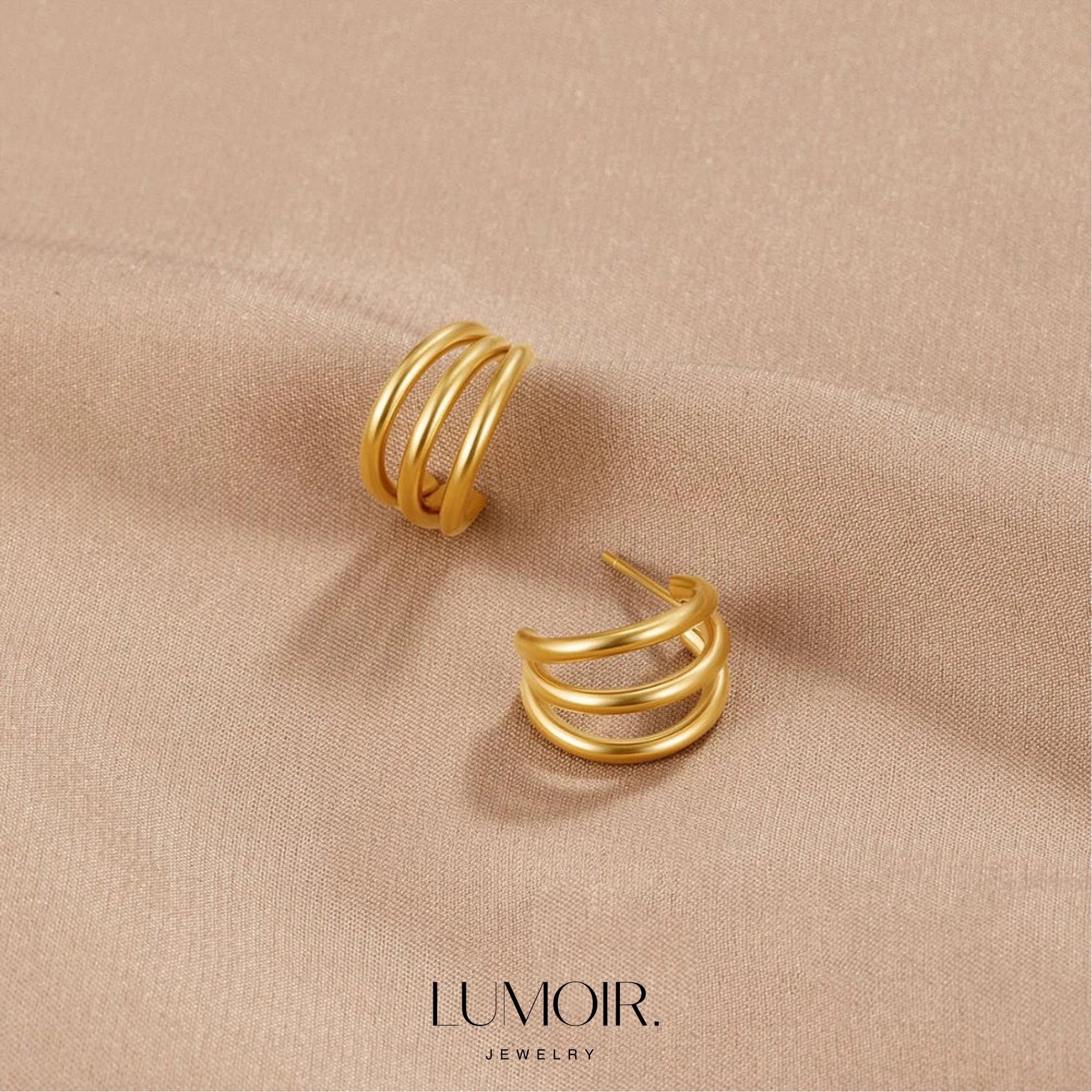 Boucles d'oreilles en acier inoxydable Yalina