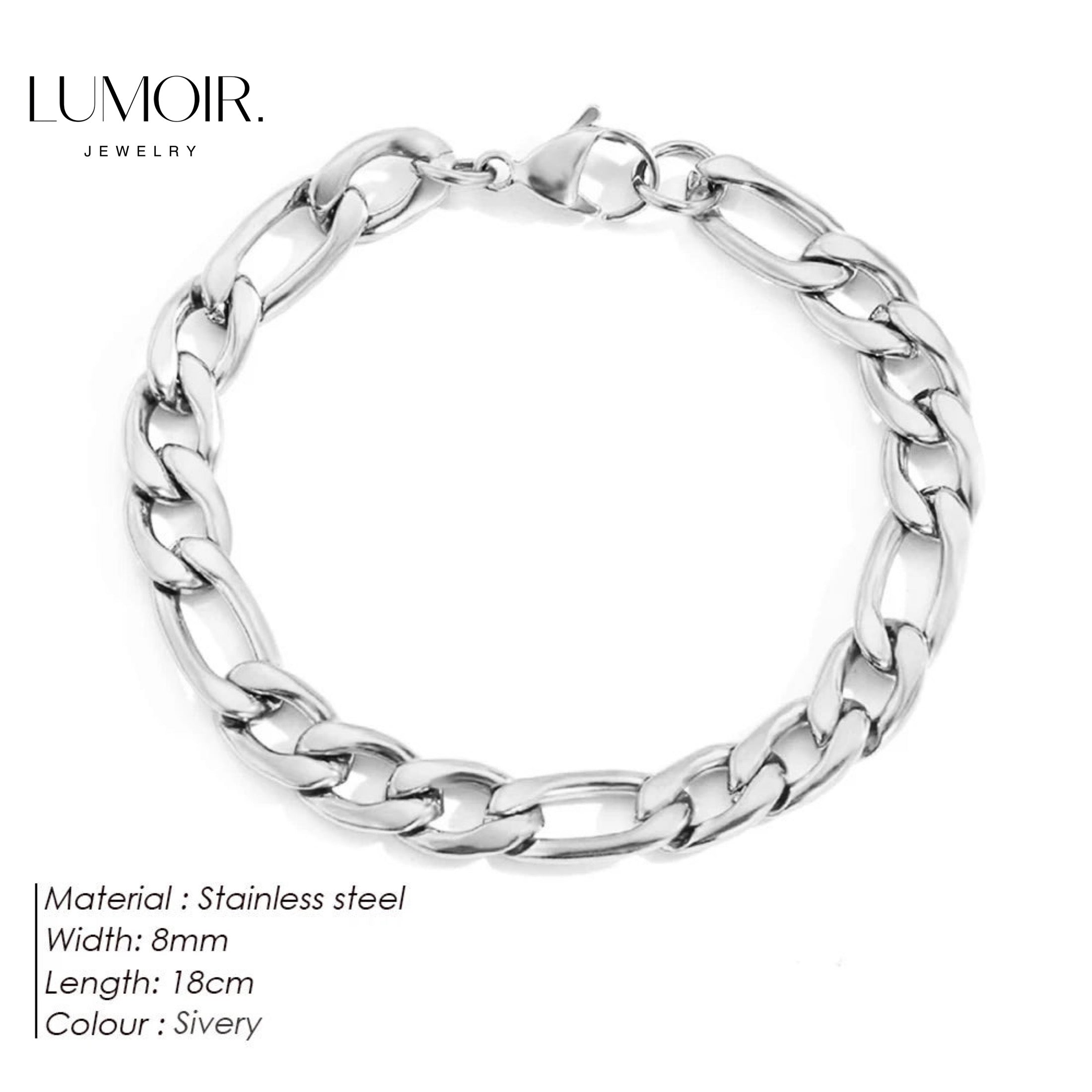 Bracelet en acier inoxydable Noël