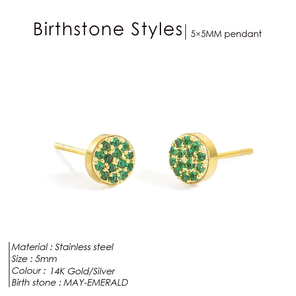 Boucles d'oreilles pierre de naissance Zanira