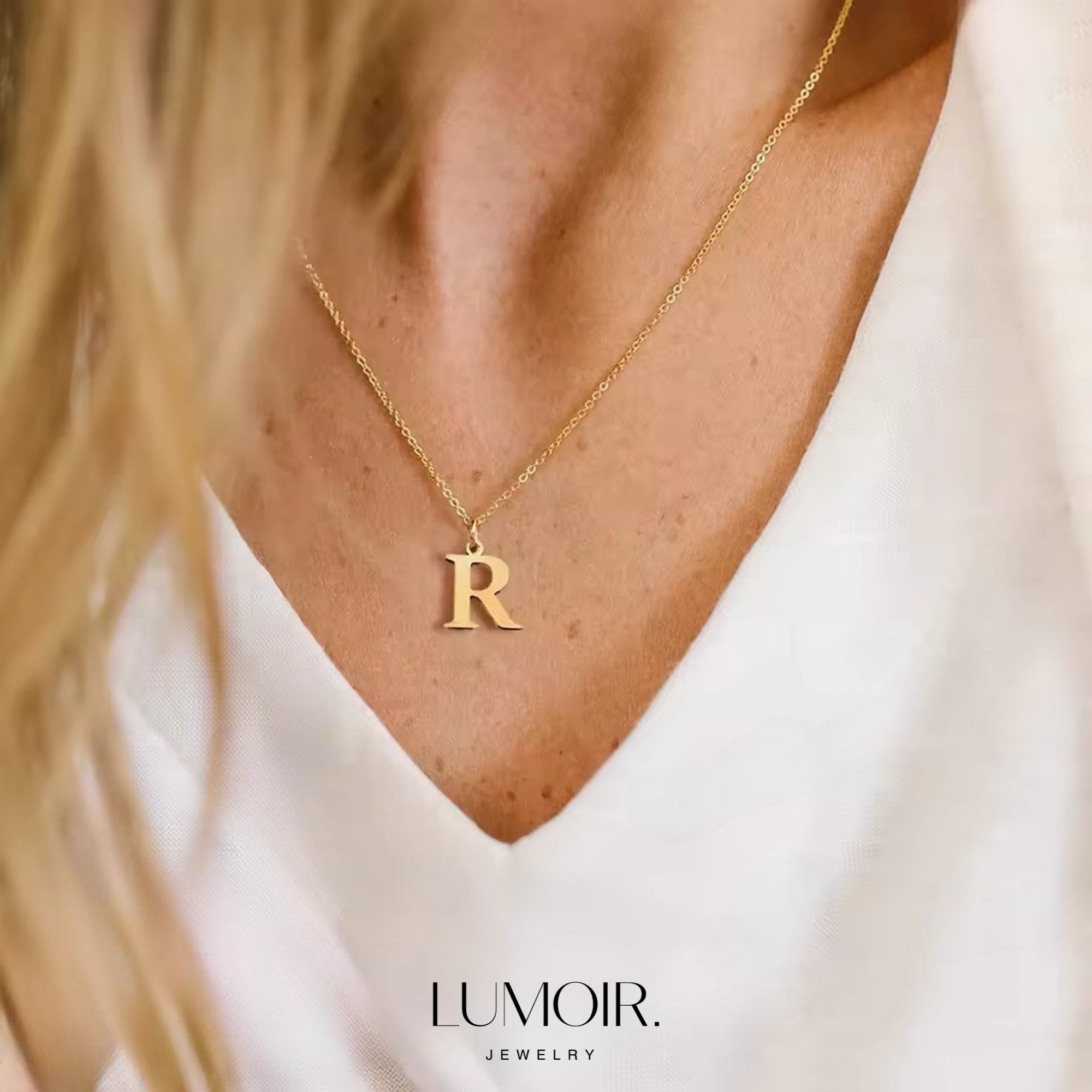 Collier personnalisé en acier inoxydable Lune