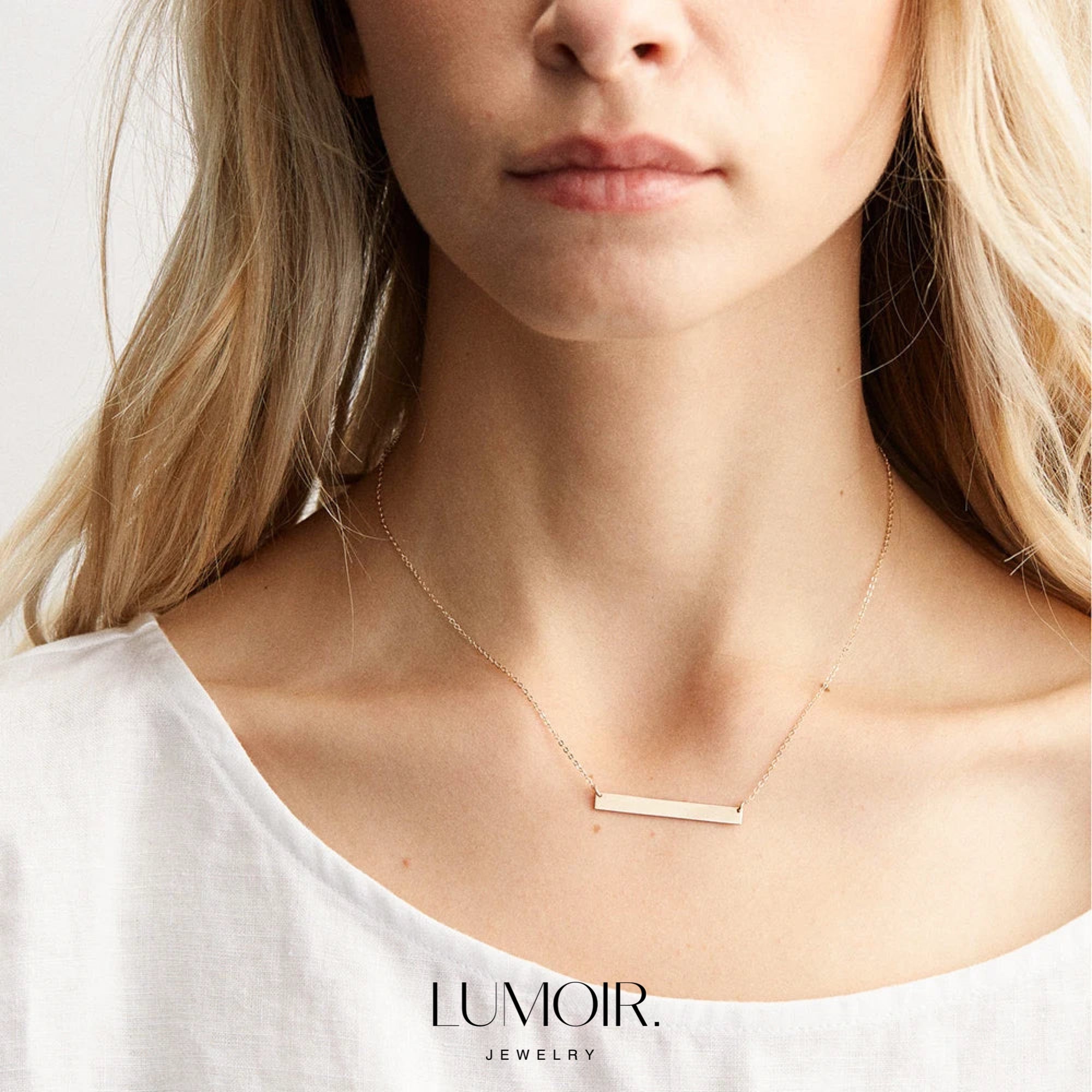 Collier personnalisé en acier inoxydable Elina